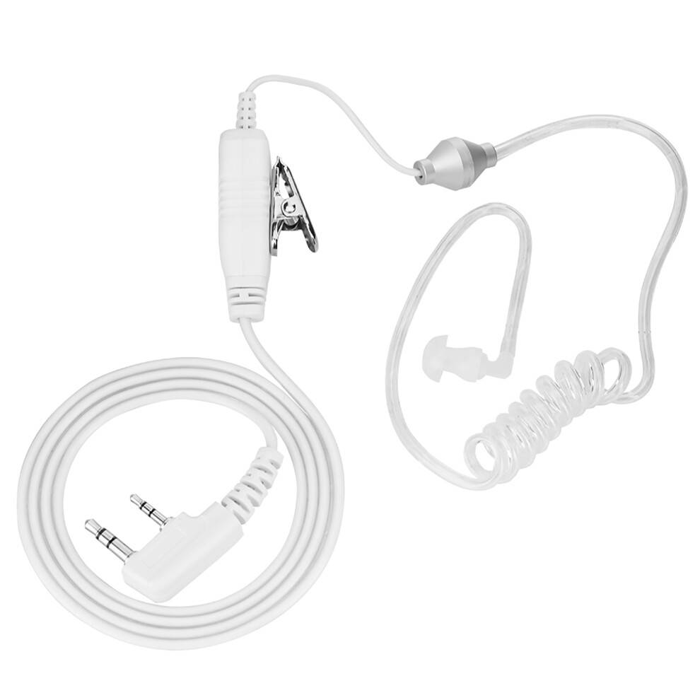 Overvågningsheadset med gennemsigtigt akustisk rør til kommerciel radio. Overlegen lydkvalitet. PTT-øretelefonflettet kabel til Motorola-radio.