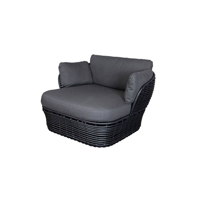 Cane-Line Basket loungestol - Grafit stel inkl. hynde