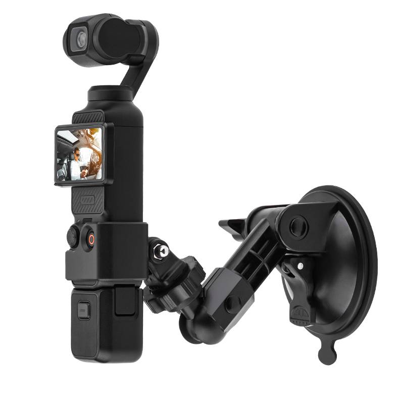 For DJI OSMO Pocket 4P/4/3 Camera Car Holder Bar Suction Cup Mount Adapter Gimbal Camera Car Mounted Holder Camera Accessories