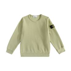 Stone Island Junior Compass cotton jersey sweatshirt - green - Y 10