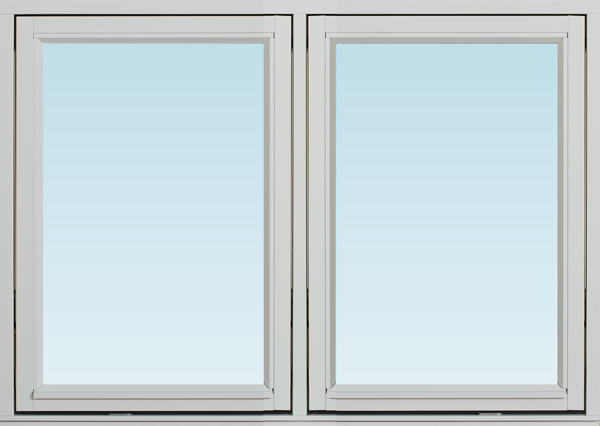 Svenska Fönster SF vridfönster  780x980mm 2-luft, insida trä utsida trä, 3-glas  (8x10)