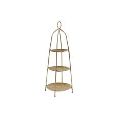 Fruktskål Home ESPRIT Gyllene Metall 39 x 39 x 86 cm
