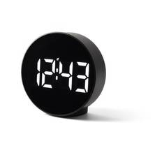 CASA Living Digitalt Vækkeur - Ø 10,5 cm - Sort
