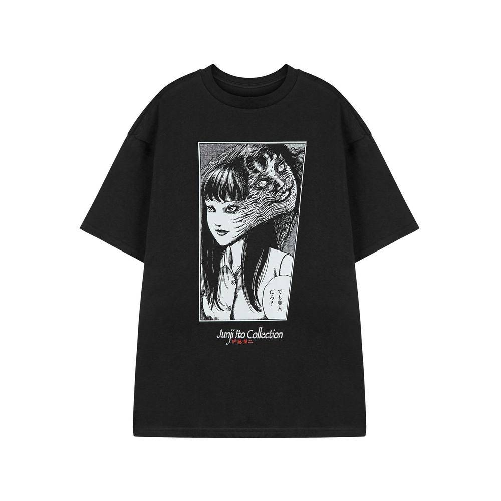 Junji-Ito Short Sleeved T-Shirt in Black | Size: Small