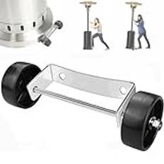 Generic Moveable Patio Heater Wheels - Stand-Up Tall Heater Support Wheels | Patio Heater Mobility Attachments For Backyard, Living Room, Balconies, Decks