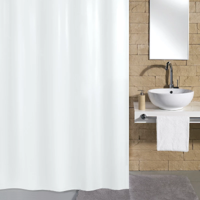 Duschdraperi Kito 240x180 cm, extra brett, vitt, polyester