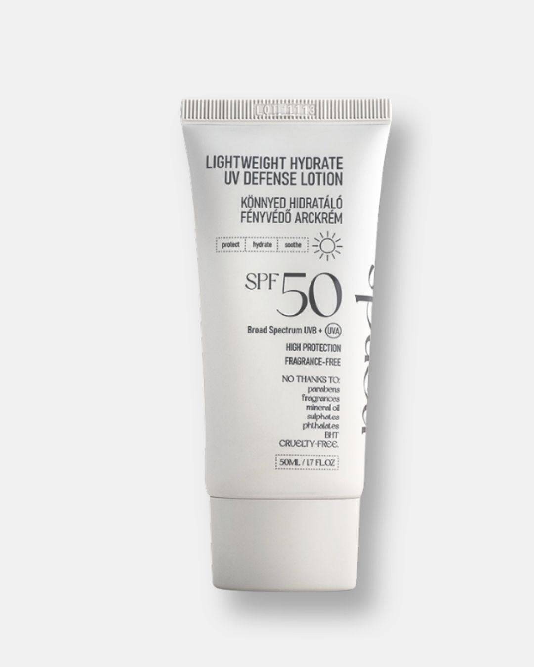 Lightweight Hydrate UV Defense Lotion SPF50