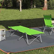 vidaXL Fällbar Campingbädd med bärväska mörkgrön i 600D Oxford