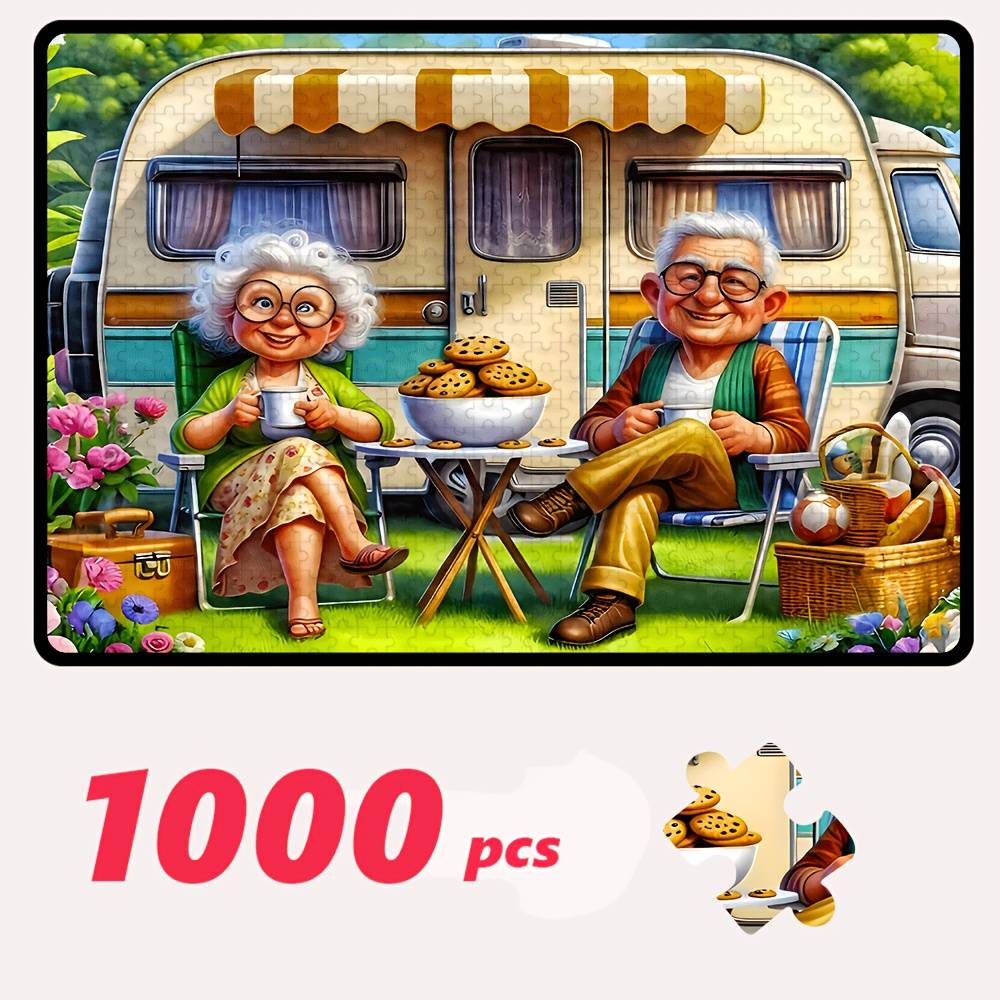 500pcs/1000pcs Jigsaw Puzzle Large Puzzle Gift Family Interaction, Decoration, Premium Family Fun Puzzle Designed For Birthdays, Halloween, Thanksgiving, Easter, Gift, By Puzzle Enthusiasts