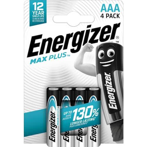 ENERGIZER Batteri Max Plus AAA 4/fp