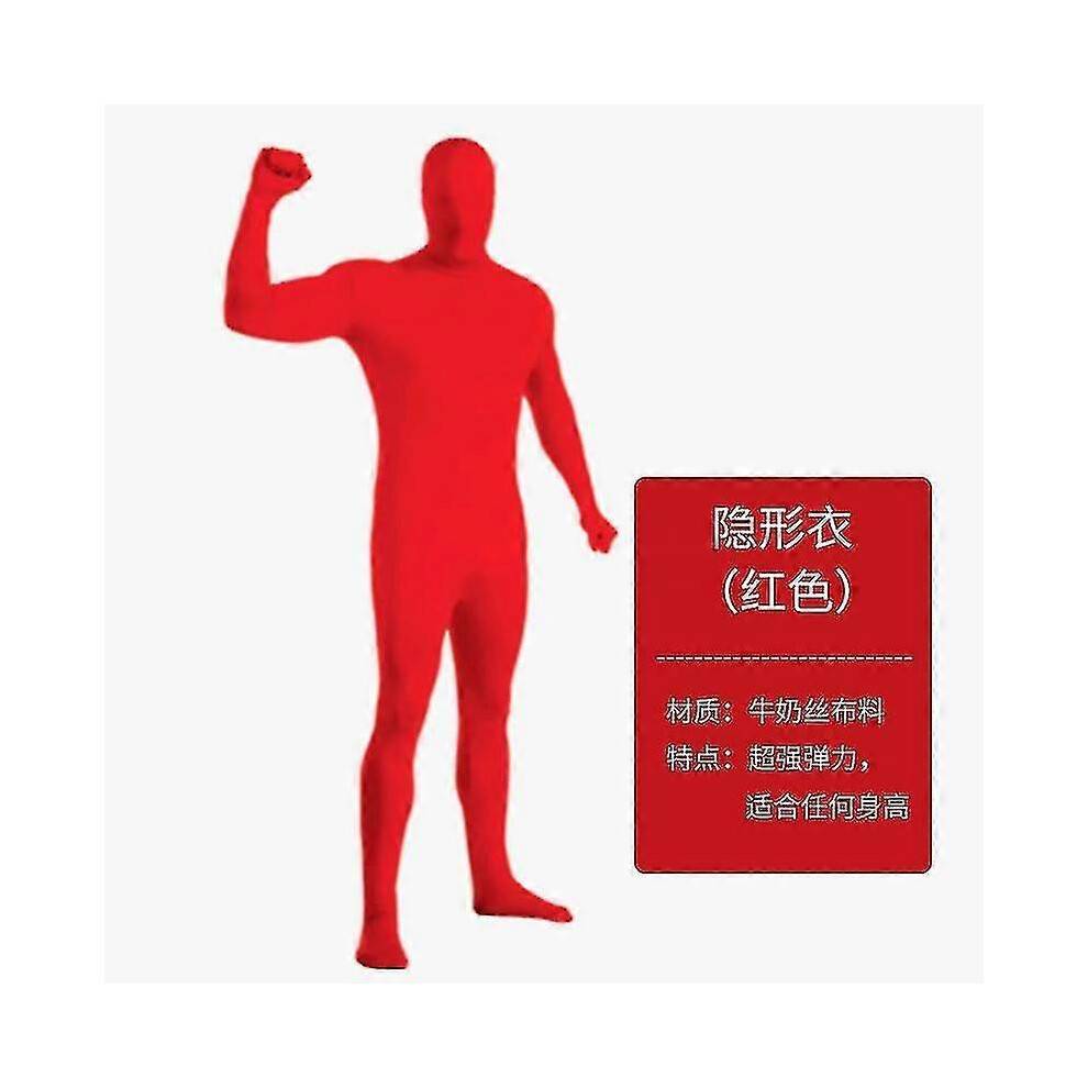 (150cm, red) 11 Different Color Options Halloween Men And Women Solid Color 2nd Skin Suit Costumes Child Cosplay