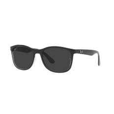 Ray-Ban RB4374 Sunglasses Black/Grey Rectangle Unisex