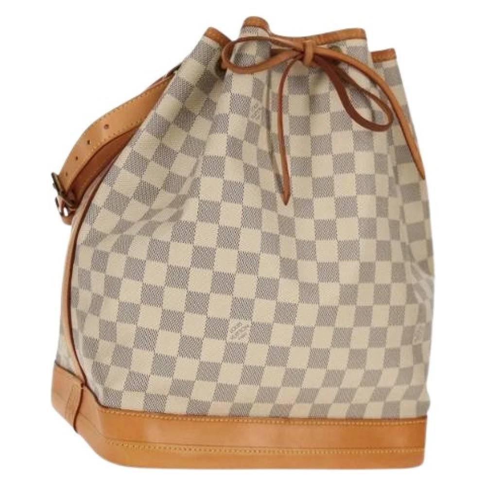 Louis Vuitton Vintage Pre-owned Vintage Canvas Bucket Bag - Vintage - Dame - Hvid - ONE SIZE - Tyl