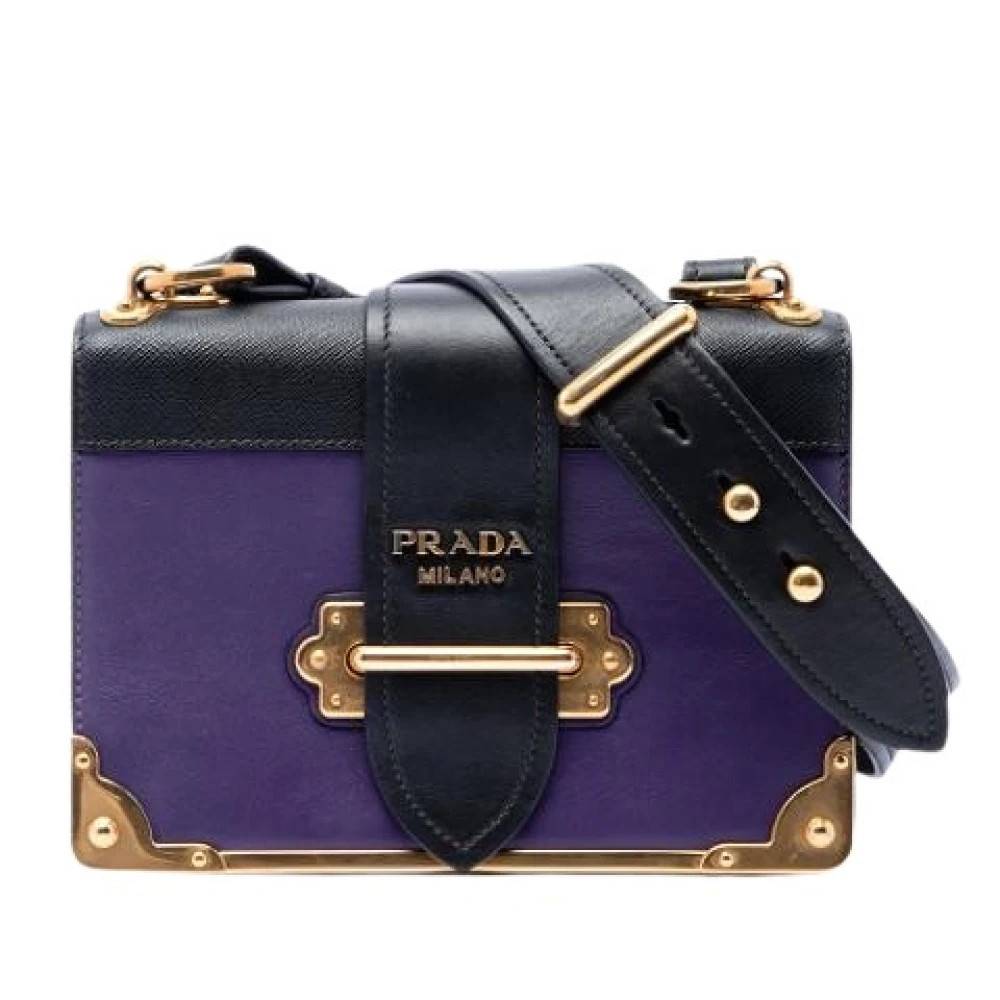 Prada Vintage - Pre-owned Cahier Cross Body Bag Vintage - Dam - ONE Size - Läder