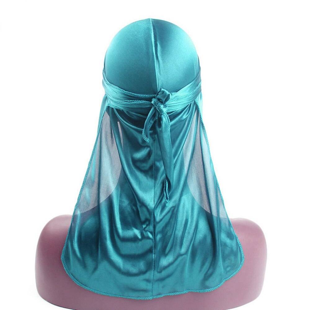Män/kvinnor silke polyester bandana hatt durag rag tail huvudbonader huvudbonader z2019 - Vin