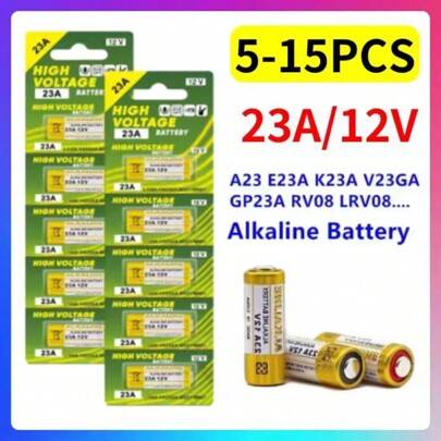 5-15ST 23A 12V L828 27A alkaliskt batteri G27A MN27 MS27 GP27A A27 V27GA A27BP K27A VR27 För dörrklockor Larm Strömfjärrkontroll (15 st,10 st,5 st)