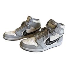 Jordan x Dior Air Jordan 1 leather high trainers