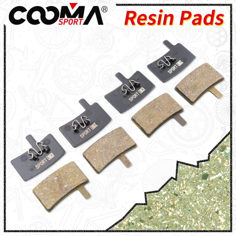 4 Pairs, Bicycle Disc Brake Pads for Hayes Stroker Trail, Stroker Carbon, Stroker Gram Caliper, Sport EX Class, Resin
