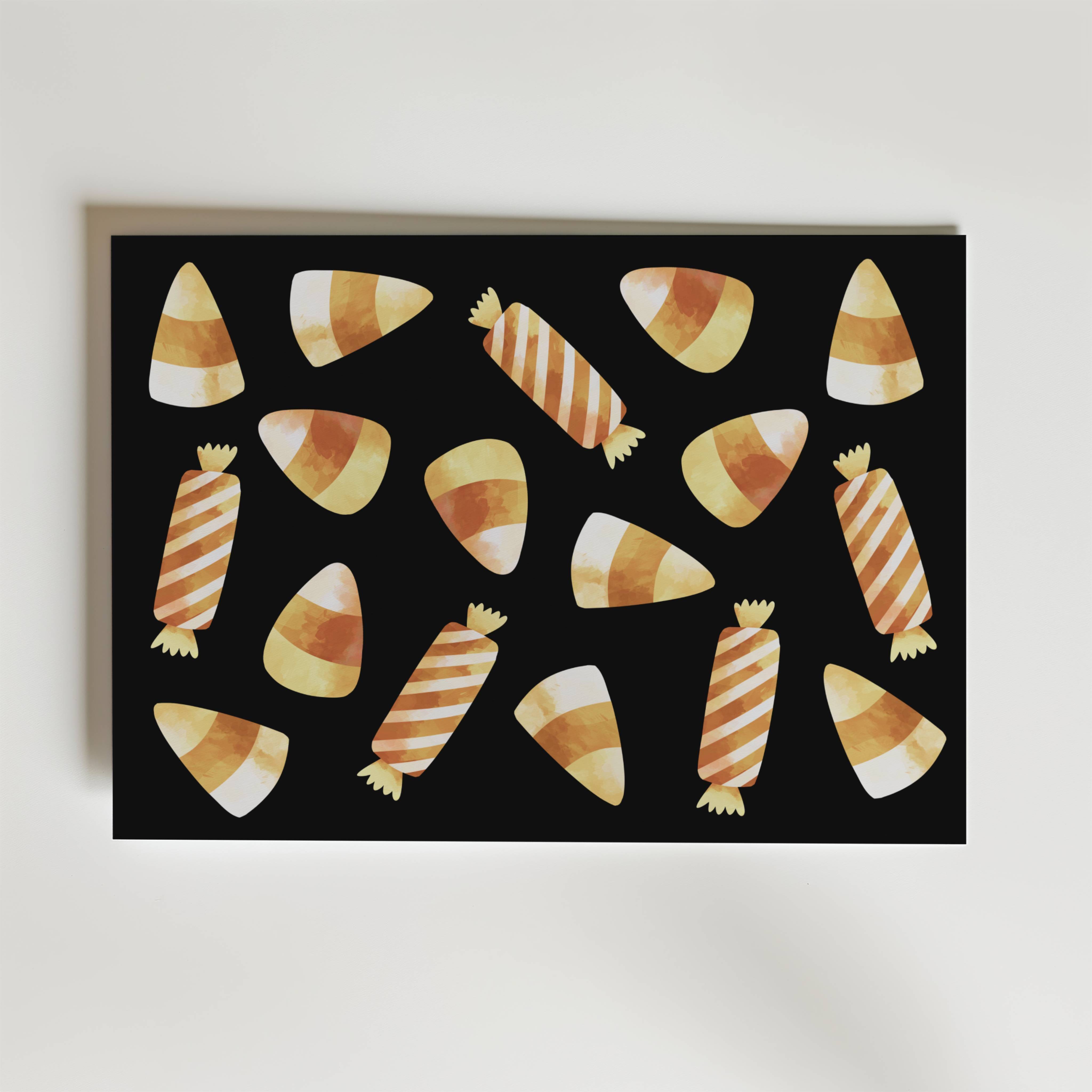 Halloween Candy Poster - Premium Canvas 50x70 cm