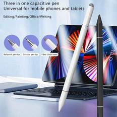 3-i-1 magnetisk pekpenna, kapacitiv penna kompatibel med iPad, Apple-telefoner och surfplattor, universell handskriftspenna - Multifärgad