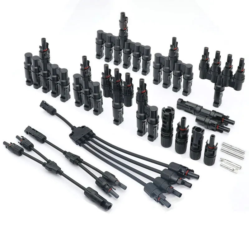 Solar PV Connector Y Type T Type Parallel Connection Solar Panel System Waterproof Connector Branch Solar Cell Connect Plug