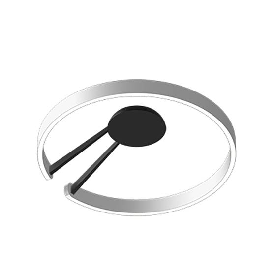 Occhio Mito aura 60 loftlampe smal, air, mat sølv/sort