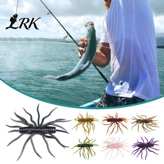 Mjuka fiskedrag 1/3/5 st 9,5 cm/9 g Flytande drag med flera tentakler, Realistiskt topwater-bete för saltvatten och sötvatten, Bioniskt bete, Konstgjo
