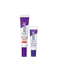 CeraVe Skin Renewing Duo for Visibly Brighter Smoother Skin with Vitamin C Serum and Eye Cream