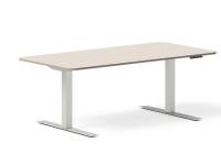 (ComputerSalg) Hæve-sænkebord DNA 1800x800 mm Birk 2-ben/Hvid