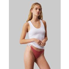 Calvin Klein Dipped String Thong - Från Magasin - Dusty Cedar (XL)