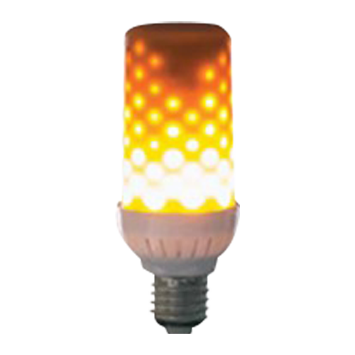 10 stk Flammepære 4W E27 1830K, hvid/mat