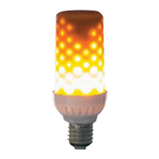 10 stk Flammepære 4W E27 1830K, hvid/mat