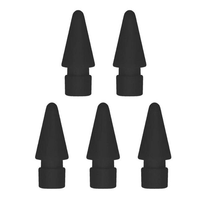 10x Spetsar för Apple Pencil 1:a/2:a Gen - 10 st svart