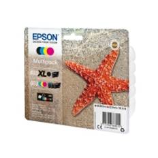 Epson 603 Multipack - 4 pakker - sort, gul, cyan, magenta - original - blister med RF/akustisk alarm - blækpatron - for Expression Home XP-2150, 2155