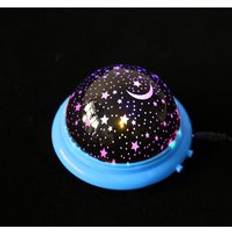 Roterande nattlampa projektor roterande stjärnhimmel stjärnhimmel master barn barn baby sömn romantisk led lampa projektion - Blå
