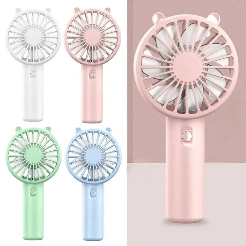 Mini USB Rechargeable Handheld Fan, Mute Portable Cooling Fan for Eyelash Makeup Desk Outdoor