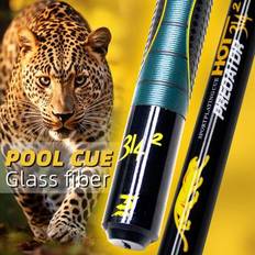 Modern Glass Pool Cue | 13 mm Ombre Läderspets | QuickLock-led | 142 cm 61 cl Lätt | Frostat Grepp Hemmabar Biljard - Dammblå