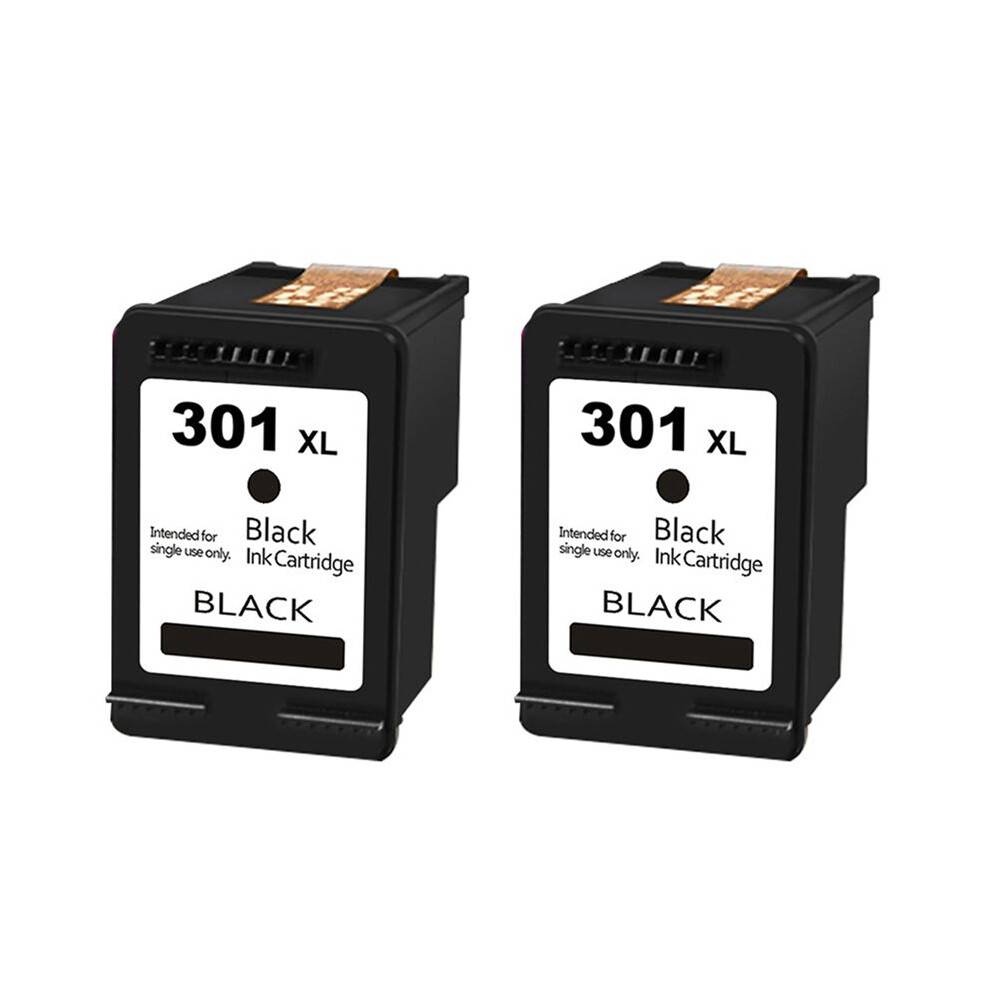 2X 301XL Ink Cartridge Replacement for 301, Compatible for Deskjet 1000 1050 2050 2630 2540 2510 Printers A