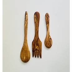 Olive Wood Set of Rice Cooking Utensils