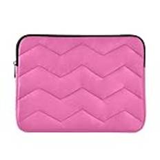 Het rosa datorfodral, laptopfodral 15,6 tum, quiltat laptopfodral, datorskyddsfodral