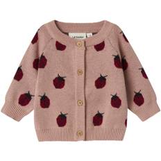 Lil' Atelier Nbflulio Knit Card LIL Noos Str 56 - Lyserød Cardigans hos Magasin