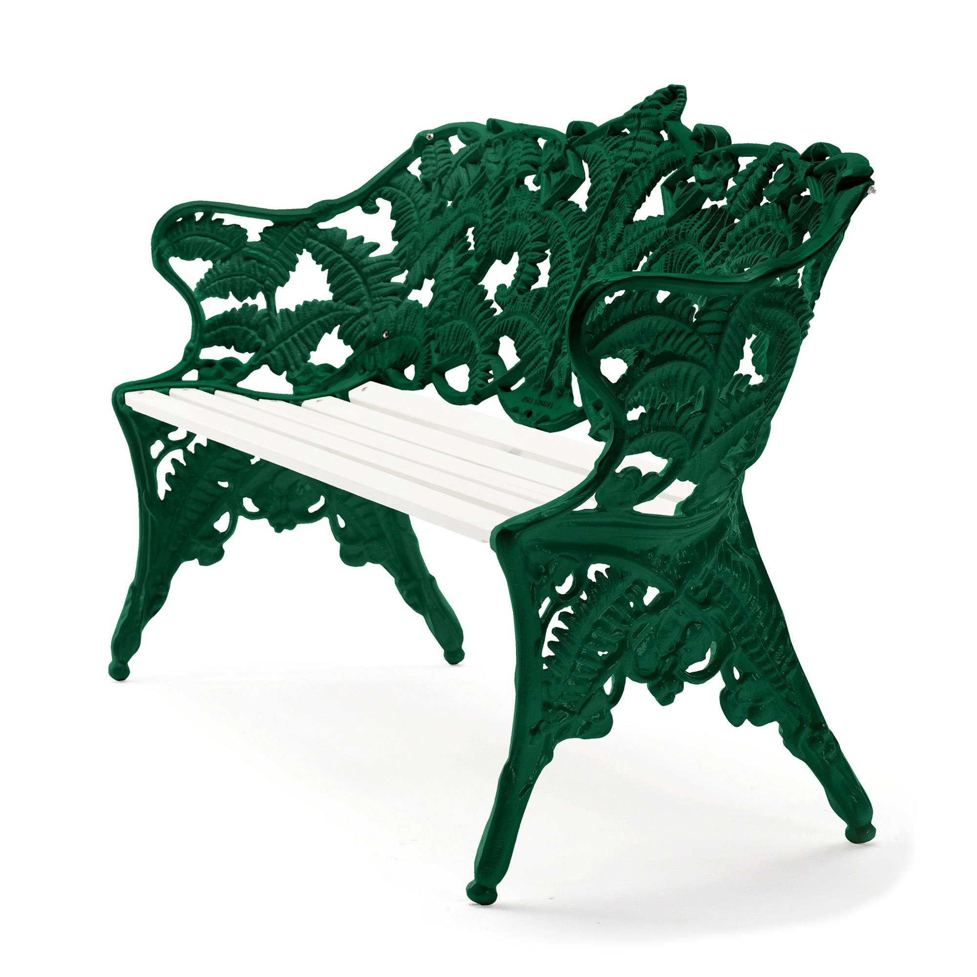 Byarums Bruk - Classic Ormbunkssoffan Vitlackerad Furu/Grönlackerad Aluminium - Utomhussoffor