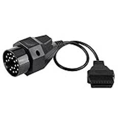 OBD2 adapterkabel, bil OBD2 adapter skannerkabel 20 stift till 16 stift OBD2 diagnostisk skanneradapterkabel