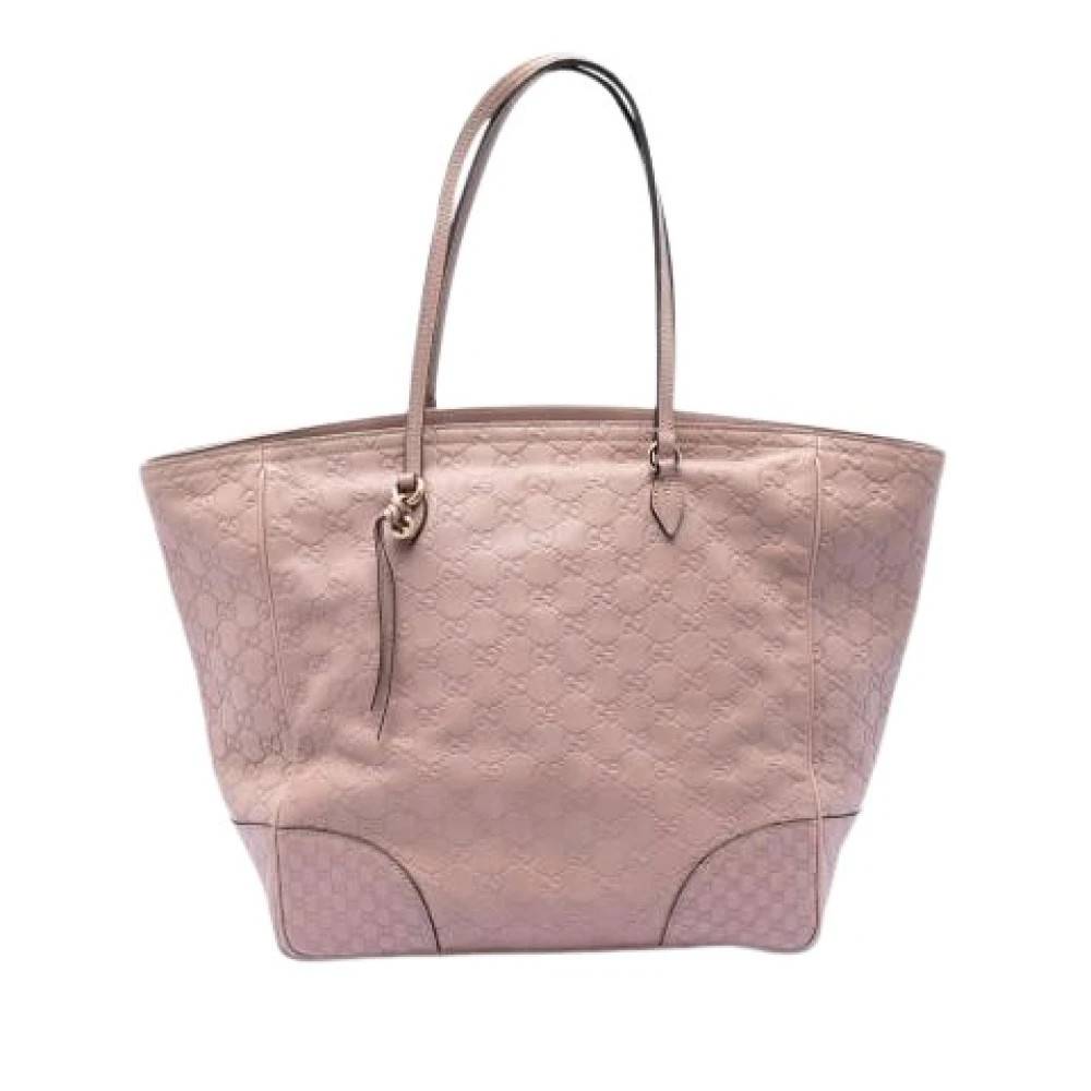 Gucci Vintage Pre-owned The Bree Tote Bag - Vintage - Dame - Lyserød - ONE SIZE - Læder