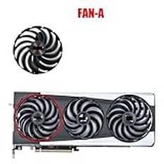 Datorkomponenter 87MM 95MM Sapphire RX6900 XT GPU Fan Compatible with NITRO+AMD Radeon RX 6700 6800 6900 XT Graphics Card Cooling(Gold)