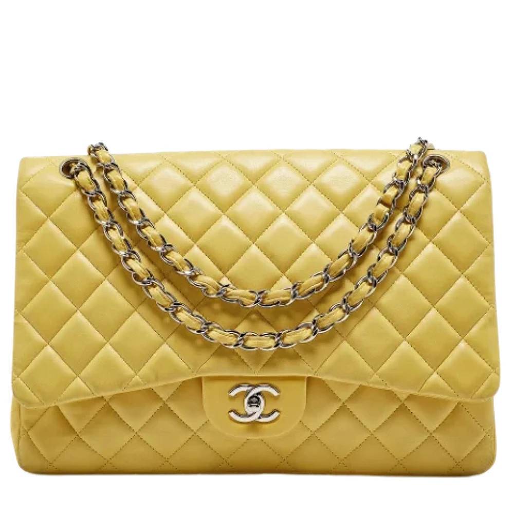 Chanel Vintage Pre-owned Laeder chanel-tasker - Vintage - Dame - Gul - ONE SIZE - Tyl