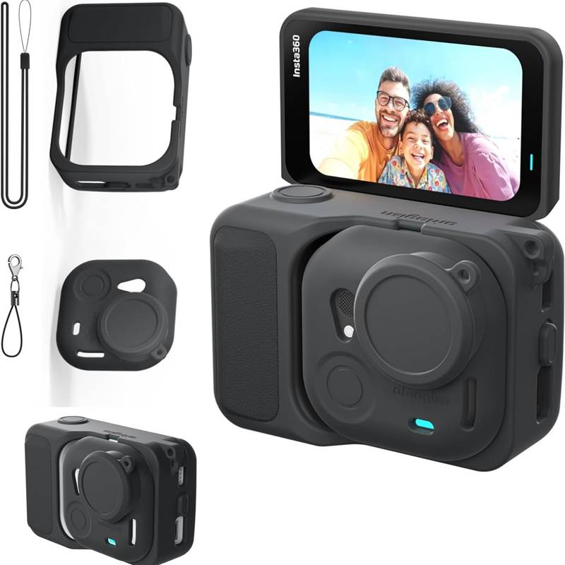 For Insta360 GO Ultra Silicone Case for Insta 360 Ultra Action Camera Protective Cover With Lens Protection Film Accessories