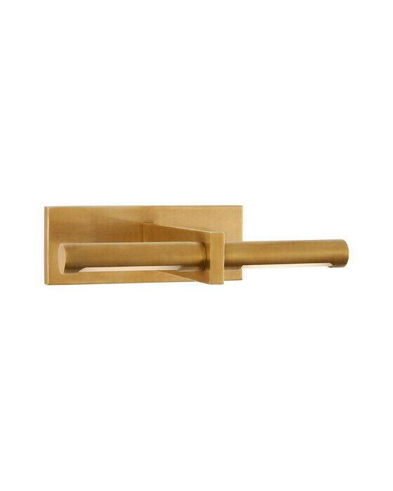 Visual Comfort Axis 10" tavelbelysning antik mässing - Guld / Brun (H: 7,6 x B: 25,4 cm)