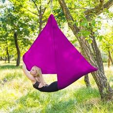 Aerial Yoga Hammock 5,5 Yards Yoga Swing Pilates Silk Home Gym Fitness Yoga Trapets Ökar styrka, flexibilitet och balans - Multifärgad (1PC-One Size-Lila)