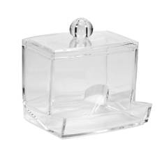 Practical Cotton Swab Q tip Makeup Storage Organizer Box Cosmetic Transparent Holder Case